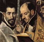 El Greco Details of The Burial of Count Orgaz painting